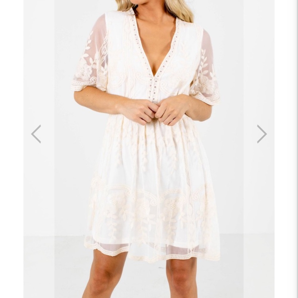 White lace dress